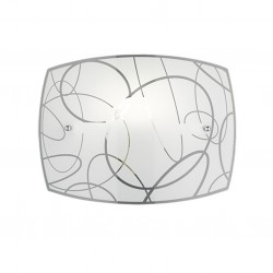 Spirelli - Decorative Wall Lamp with White Glass  Spirelli - Decorative Wall Lamp with White Glass