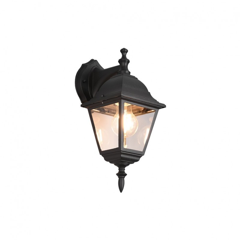Outdoor - Livenza - Traditional Matt Black Downlighter Wall Lamp Trio-205767132 - Livenza - Traditional Matt Black Downlighter Wall Lamp