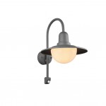 Norman - Anthracite PIR Wall Lamp with White Diffuser Norman - Anthracite PIR Wall Lamp with White Diffuser