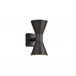 Ardas - Matt Black Up & Down Wall Lamp IP44
