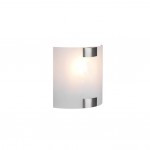 Pura - Matt Nickel Wall Lamp with White Glass Pura - Matt Nickel Wall Lamp with White Glass