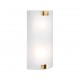 - Pura - Antique Brass 2 Light Wall Lamp with White Glass Trio-212700204 - Pura - Antique Brass 2 Light Wall Lamp with White Glass