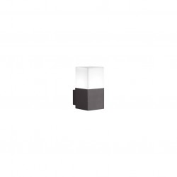 Hudson - Anthracite Square Wall Lamp with White Diffuser Hudson - Anthracite Square Wall Lamp with White Diffuser