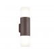 - Hoosic - Rusty 2 Light Wall Lamp with White Diffuser Trio-222260224 - Hoosic - Rusty 2 Light Wall Lamp with White Diffuser