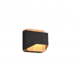 Arino - Wooden & Black LED Wall Lamp Arino - Wooden & Black LED Wall Lamp