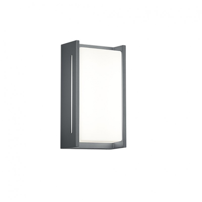 - Indus - Anthracite Wall Lamp with White Diffuser IP54 Trio-227360142 - Indus - Anthracite Wall Lamp with White Diffuser IP54