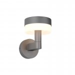 Mackenzie - Anthracite Wall Lamp with White Diffuser