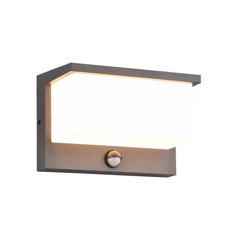 - Nestos - Anthracite LED Wall Lamp with Sensor IP 54 Trio-240969142 - Nestos - Anthracite LED Wall Lamp with Sensor IP 54