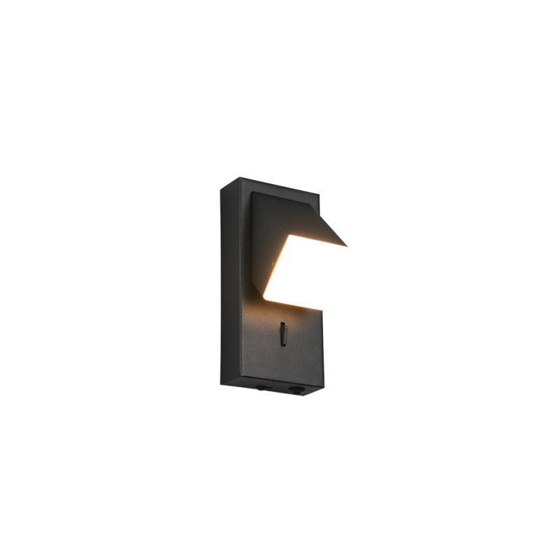 Trio-248570132 - Raglan - Matt Black Rotatable LED Wall Lamp