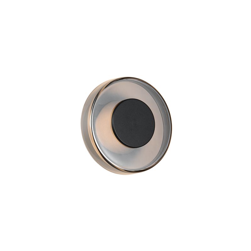 - Celeste - Black LED Wall Lamp with Smoked Glass Trio-254910132 - Celeste - Black LED Wall Lamp with Smoked Glass