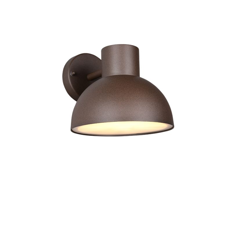 Trio-262360124 - Elbe - Rusty Wall Lamp with White Diffuser IP44