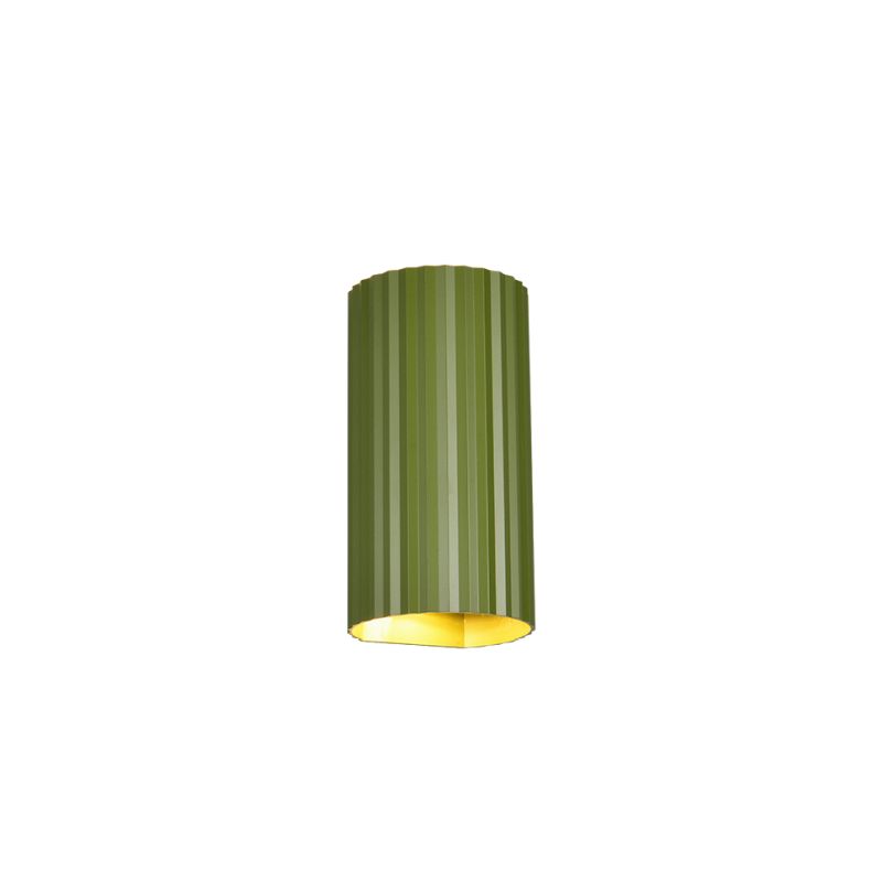 Trio-267700215 - Soka - Green Ribbed Wall Lamp
