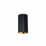 Soka - Matt Black Ribbed Wall Lamp Soka - Matt Black Ribbed Wall Lamp