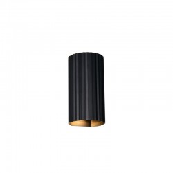 Soka - Matt Black Ribbed Wall Lamp Soka - Matt Black Ribbed Wall Lamp