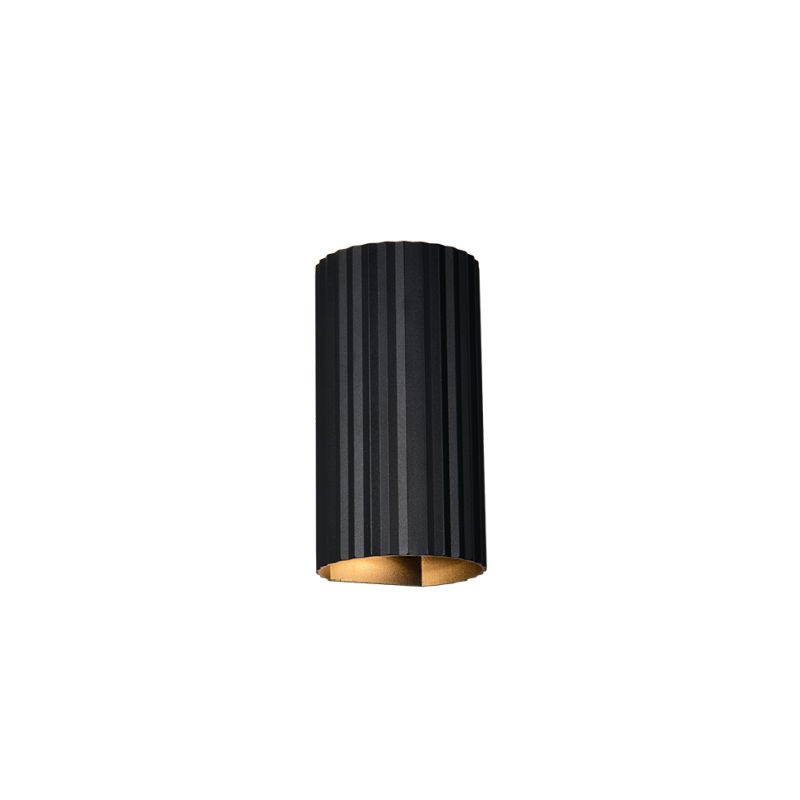 Trio-267700232 - Soka - Matt Black Ribbed Wall Lamp