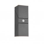 Avon - Anthracite Up & Down Rotatable PIR Wall Lamp