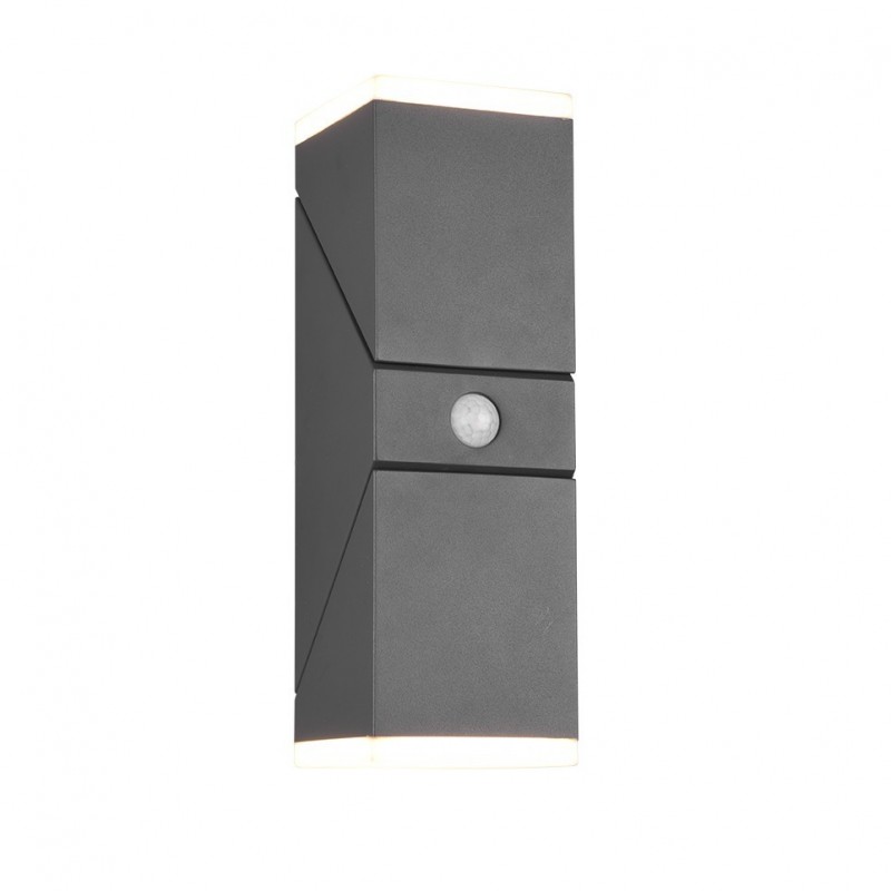 - Avon - Anthracite Up & Down Rotatable PIR Wall Lamp Trio-270669242 - Avon - Anthracite Up & Down Rotatable PIR Wall Lamp