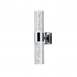 Bolsa - Chrome 2 Light LED Wall Lamp with Bubbles Effect Bolsa - Chrome 2 Light LED Wall Lamp with Bubbles Effect