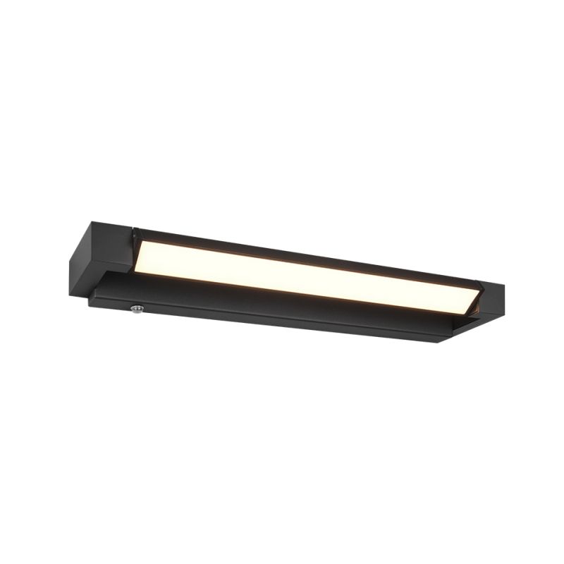 - Fabrizio - Matt Black Rotatable CCT Wall Lamp IP44 Trio-284770132 - Fabrizio - Matt Black Rotatable CCT Wall Lamp IP44