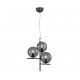 - Pure - Anthracite 3 Light Centre Fitting with Smoked Glass Trio-302000342 - Pure - Anthracite 3 Light Centre Fitting with Smoked Glass
