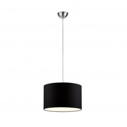 Hotel - Nickel Pendant with Black Shade Hotel - Nickel Pendant with Black Shade
