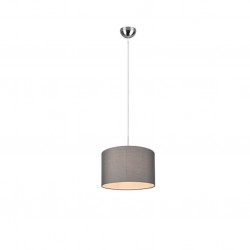Hotel - Nickel Pendant with Grey Shade Hotel - Nickel Pendant with Grey Shade