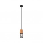 Tosh - Black Pendant with Wooden Details Tosh - Black Pendant with Wooden Details