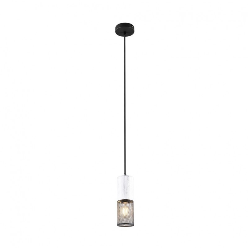 Trio-304300134 - Tosh - Black Pendant with White Wooden Details