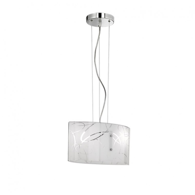 - Spirelli - Decorative 2 Light Pendant with White Glass Trio-304400201 - Spirelli - Decorative 2 Light Pendant with White Glass