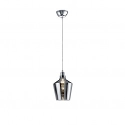 Calais - Aluminium Pendant with Smoked Glass Calais - Aluminium Pendant with Smoked Glass