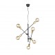- Cross - Black & Gold 6 Light Centre Fitting Trio-306700632 - Cross - Black & Gold 6 Light Centre Fitting