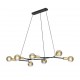 - Cross - Black & Gold 7 Light over Island Fitting Trio-306700732 - Cross - Black & Gold 7 Light over Island Fitting