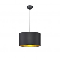 Hostel - Black Pendant with Gold & Black Shade Hostel - Black Pendant with Gold & Black Shade