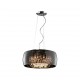 - Vapore - Mirrored Smoked Glass 6 Light Pendant with Clear Glass Drops Trio-311210606 - Vapore - Mirrored Smoked Glass 6 Light Pendant with Clear Glass Drops