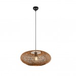 Hedda - Black Pendant with Rope Shade Hedda - Black Pendant with Rope Shade