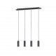 Trio-312400432 - Marley - Matt Black 4 Light over Island Fitting