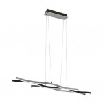 Blaze - Brushed Aluminium & Black CCT over Island Fitting Blaze - Brushed Aluminium & Black CCT over Island Fitting