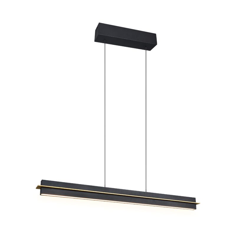 Trio-346710180 - Emerson - Matt Black & Gold CCT Linear Profile