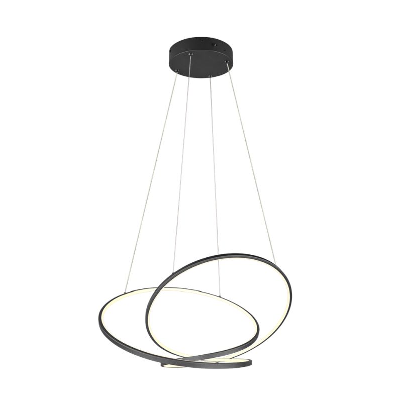 - Darvin - Matt Black CCT Pendant ∅ 84 cm Trio-349119132 - Darvin - Matt Black CCT Pendant ∅ 84 cm