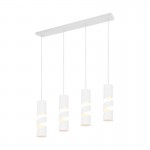 Stream - Matt White 4 Light over Island Fitting Stream - Matt White 4 Light over Island Fitting