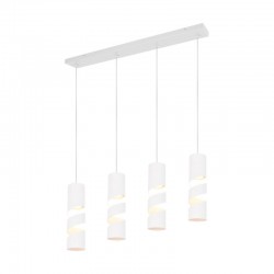 Stream - Matt White 4 Light over Island Fitting Stream - Matt White 4 Light over Island Fitting