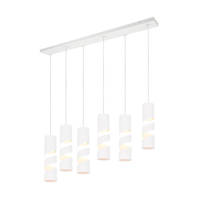 - Stream - Matt White 6 Light over Island Fitting Trio-364000631 - Stream - Matt White 6 Light over Island Fitting
