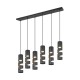- Stream - Matt Black 6 Light over Island Fitting Trio-364000632 - Stream - Matt Black 6 Light over Island Fitting