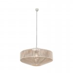 Svea - Beige Pendant with Fawn Cotton Shade Svea - Beige Pendant with Fawn Cotton Shade