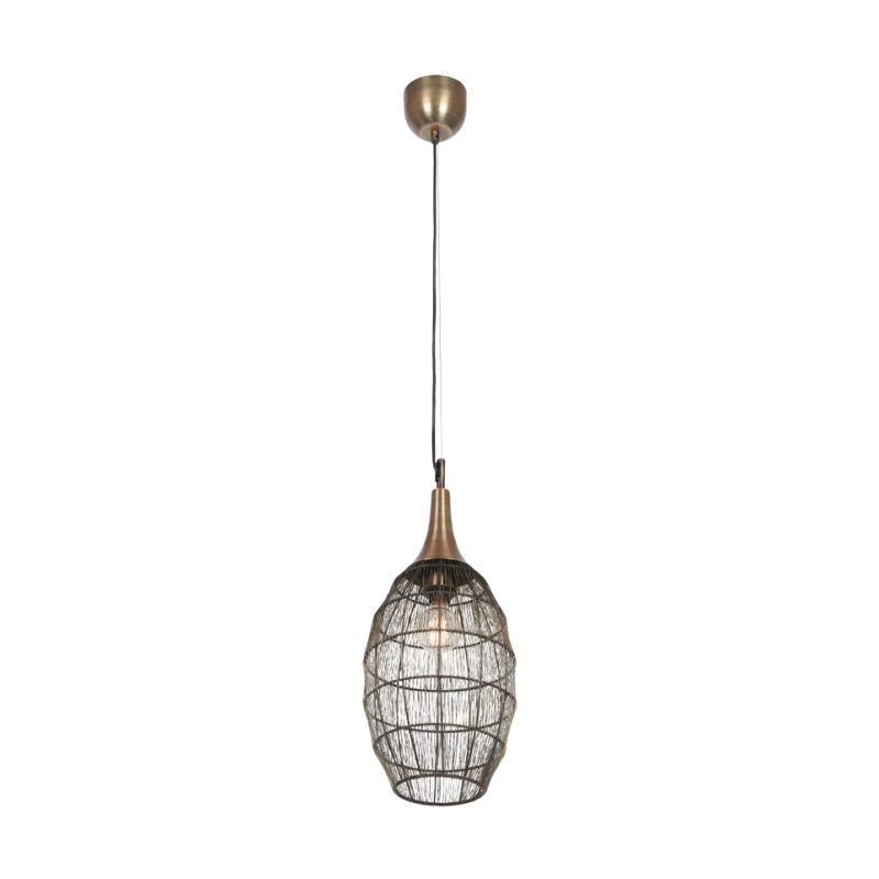 Ceiling Lights - Soraya - Old Brass Mesh Pendant ∅ 26 cm Trio-365420104 - Soraya - Old Brass Mesh Pendant ∅ 26 cm