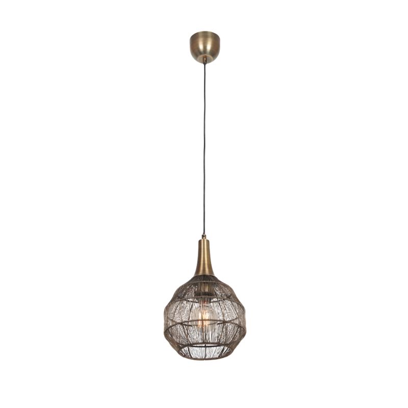 - Soraya - Old Brass Mesh Pendant ∅ 26 cm Trio-365430104 - Soraya - Old Brass Mesh Pendant ∅ 26 cm