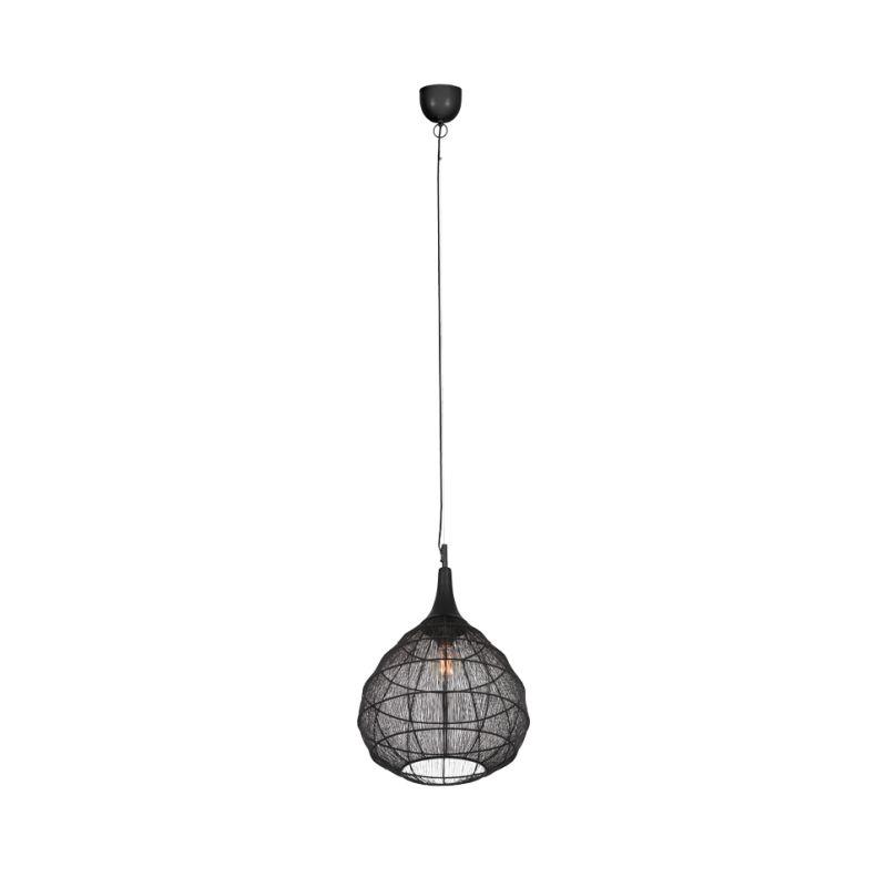 - Soraya - Matt Black Mesh Pendant ∅ 42 cm Trio-365440132 - Soraya - Matt Black Mesh Pendant ∅ 42 cm