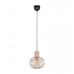 Gila - Matt Black Pendant with Sand Shade ∅ 23 cm Gila - Matt Black Pendant with Sand Shade ∅ 23 cm