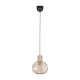 Ceiling Lights - Gila - Matt Black Pendant with Sand Shade ∅ 23 cm Trio-365700166 - Gila - Matt Black Pendant with Sand Shade ∅ 23 cm