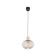 Ceiling Lights - Gila - Matt Black Pendant with Sand Shade ∅ 33 cm Trio-365790166 - Gila - Matt Black Pendant with Sand Shade ∅ 33 cm